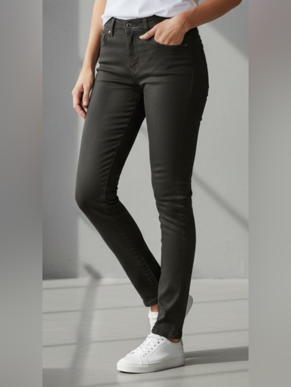 AFFLICTION RARE Bianca Black Skinny fit Jeans Vintage style NWT size 26